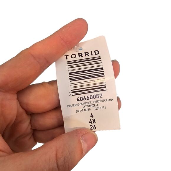 Torrid Tank V Neck Tank Top Women 4X Blue Sleeveless Tank Top Plus Size Top NEW - Picture 7 of 8